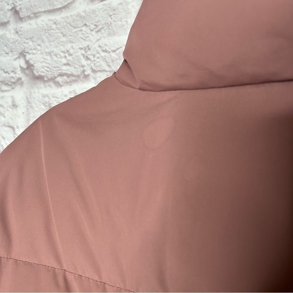 Garnet Hill Pink Down Feather Puffer Jacket - Picture 9 of 16